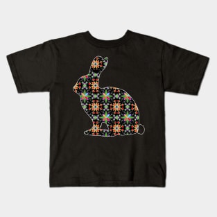 Floral rabbit Kids T-Shirt